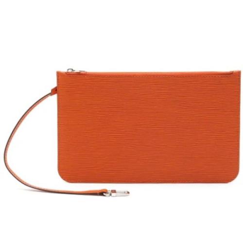 Louis Vuitton Vintage Pre-owned Laeder kuvertvskor Orange, Dam