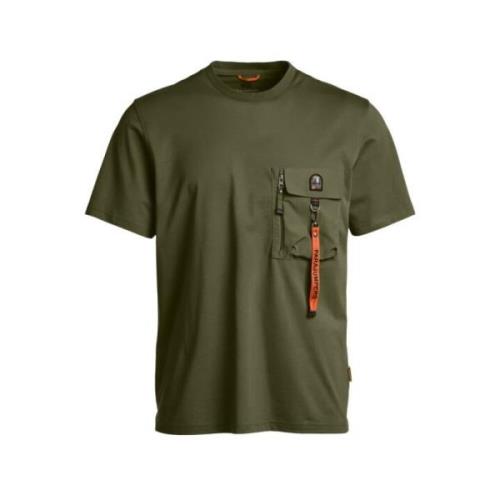 Parajumpers Militärinspirerad Herr T-shirt Green, Herr