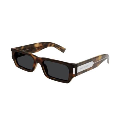 Saint Laurent Klassiska Havana Solglasögon Svarta Linser Brown, Unisex