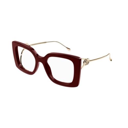 Gucci Burgundy Gg1567O 003 Solglasögon Red, Dam