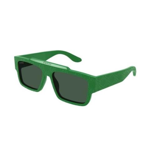 Gucci Grön Lins Solglasögon Gg1460S 007 Green, Herr