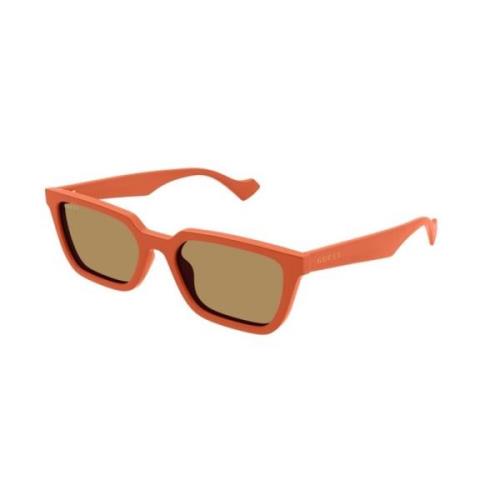 Gucci Orange Brun Solglasögon Gg1539S 004 Orange, Herr