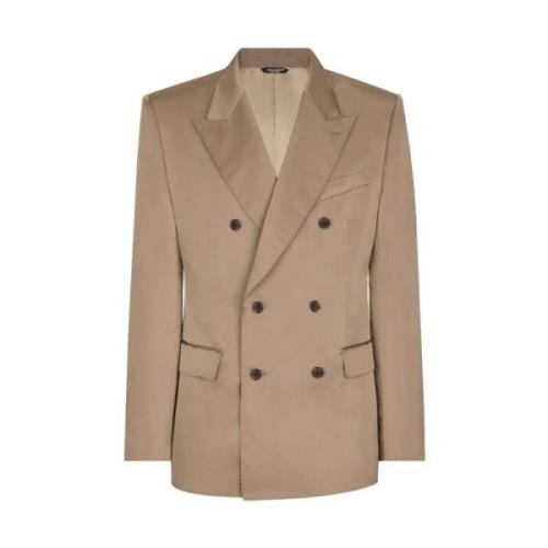 Dolce & Gabbana Klassisk Blazer Jacka Beige, Herr