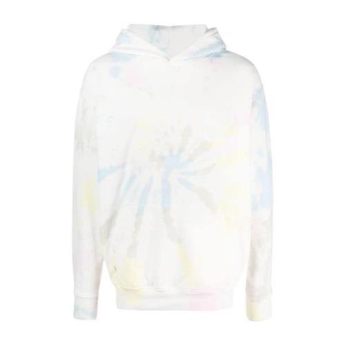 Family First Tie-Dye Logo Patch Hoodie Sweater Multicolor, Herr