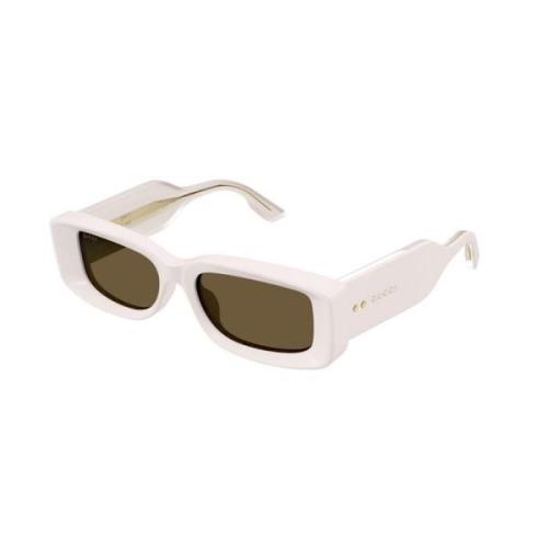 Gucci Ivory Brown Solglasögon Gg1528S Modell Beige, Unisex