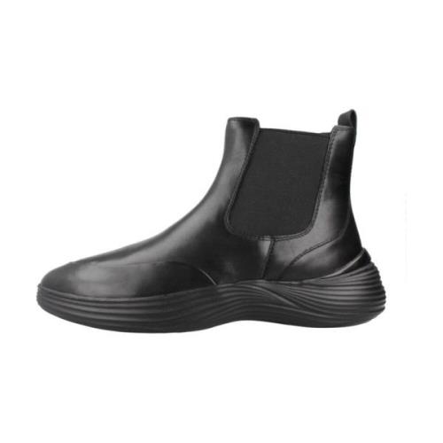 Geox Klassiska Chelsea Boots med Fluctis Design Black, Dam