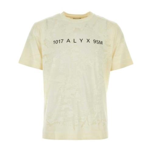 1017 Alyx 9SM Kräm Bomull T-shirt Yellow, Herr