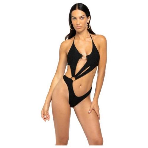 4Giveness Latino Monokini Intero Beachwear Must-Have Black, Dam