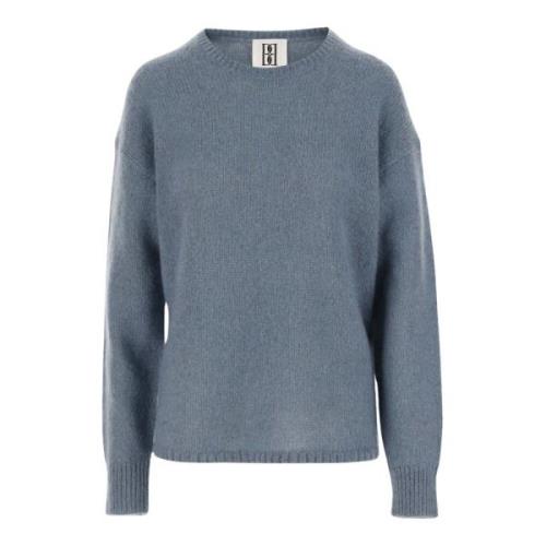 By Malene Birger Ullblandad Crew Neck Sweater Blue, Dam