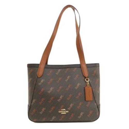 Coach Pre-owned Pre-owned Canvas axelremsvskor Brown, Dam