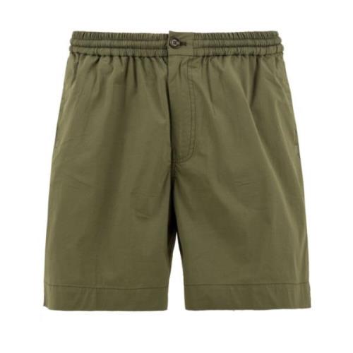 Aspesi Militärstil Shorts Grön Green, Herr