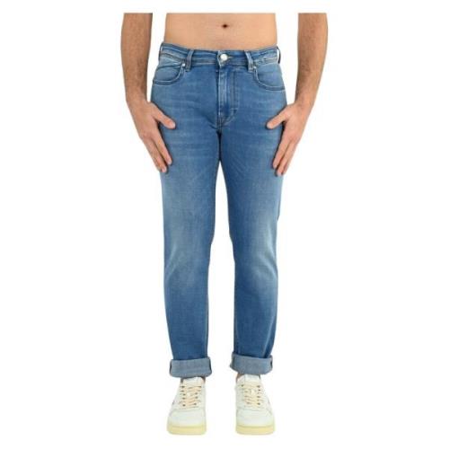 Re-Hash Slim Fit Bomullbyxor Blue, Herr