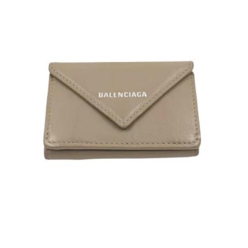 Balenciaga Vintage Pre-owned Laeder plnbcker Beige, Dam