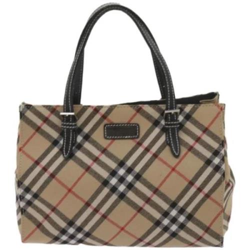 Burberry Vintage Pre-owned Canvas handvskor Beige, Dam