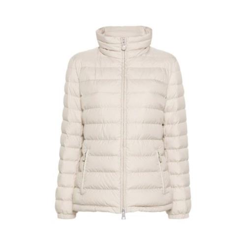 Moncler Ljus Beige Dunjacka Beige, Dam