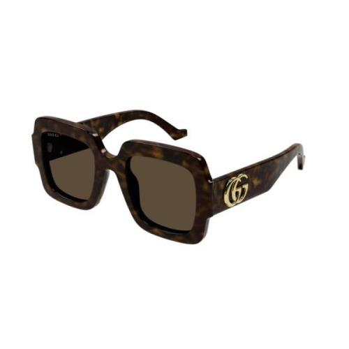 Gucci Brun Havana Solglasögon Gg1547S 002 Brown, Dam