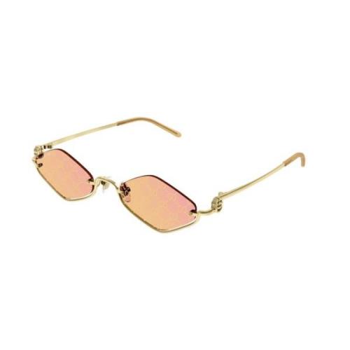 Gucci Guld Gula Solglasögon Gg1604S 004 Yellow, Dam