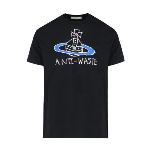 Vivienne Westwood Klassisk T-shirt och Polo i Svart Black, Herr