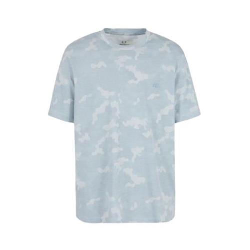 Armani Exchange Camouflage Bomull Avslappnad Passform T-shirt Blue, He...