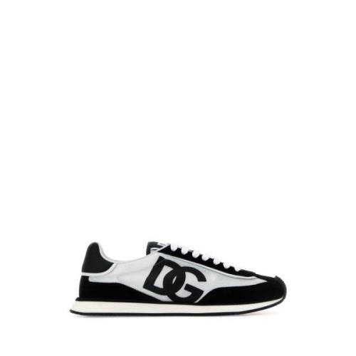 Dolce & Gabbana Mesh & Suede Aria Sneakers Multicolor, Herr