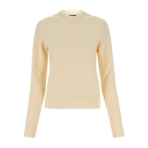 Jil Sander Ivory Wool Sweater Beige, Dam