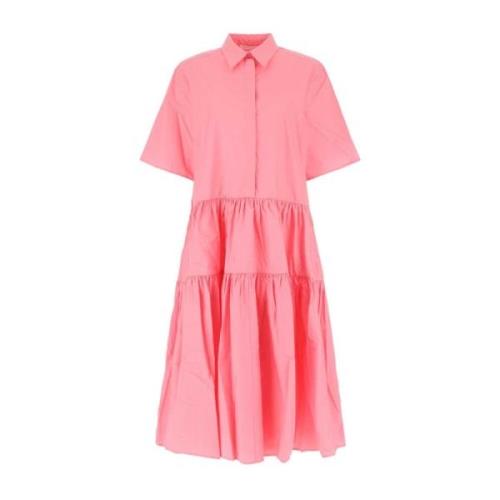 Cecilie Bahnsen Rosa Poplin Primrose Klänning Pink, Dam