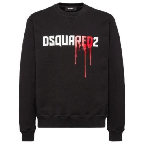 Dsquared2 Logo Print Sweatshirt Black, Herr