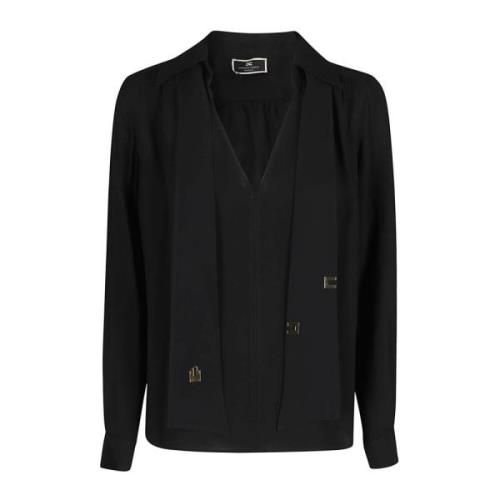 Elisabetta Franchi Snygg Skjorta Black, Dam