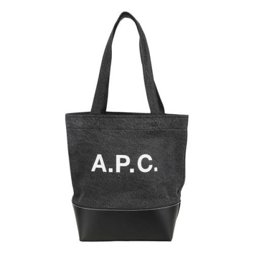 A.p.c. Svart Tote Axel Väska Black, Dam