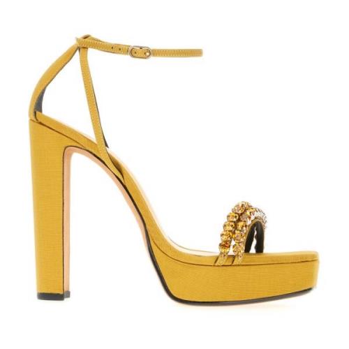 Alexandre Birman Stiliga Sandaler för Sommaren Yellow, Dam