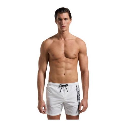 Bikkembergs Sidologo Badshorts White, Herr