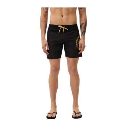 Bikkembergs Färgblock Badshorts Black, Herr