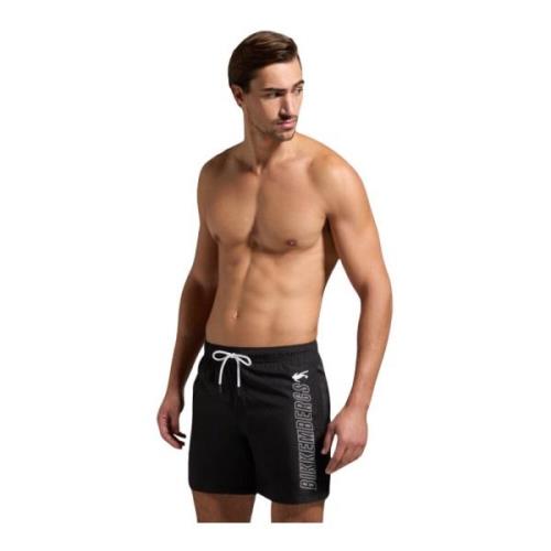 Bikkembergs Sidologo Badshorts - Svart Black, Herr