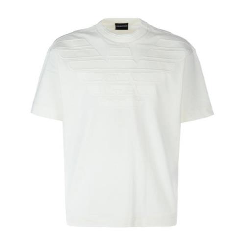 Emporio Armani Casual Bomull T-Shirt White, Herr