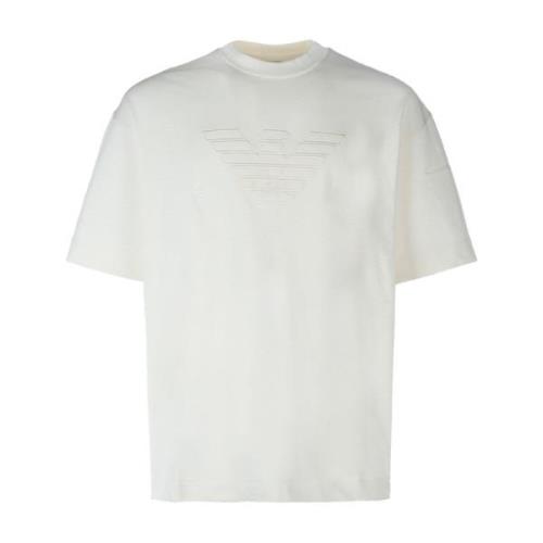Emporio Armani Casual Bomull T-shirt White, Herr