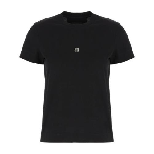 Givenchy Casual Bomull T-shirt Black, Dam