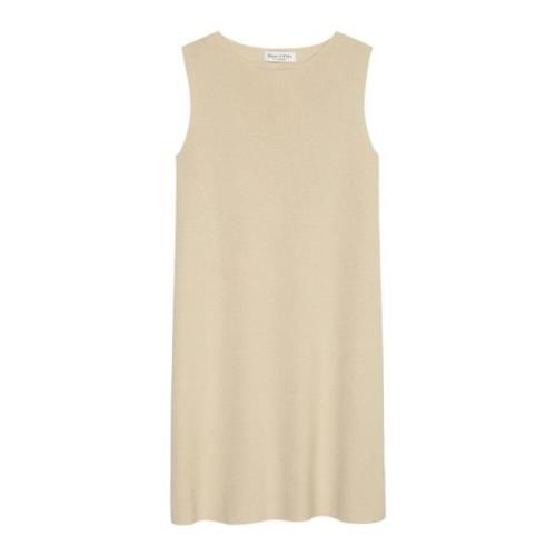 Marc O'Polo Stickad klänning slim Beige, Dam