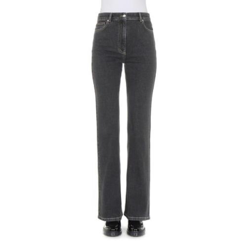 Moschino Klassiska Straight Jeans Black, Dam
