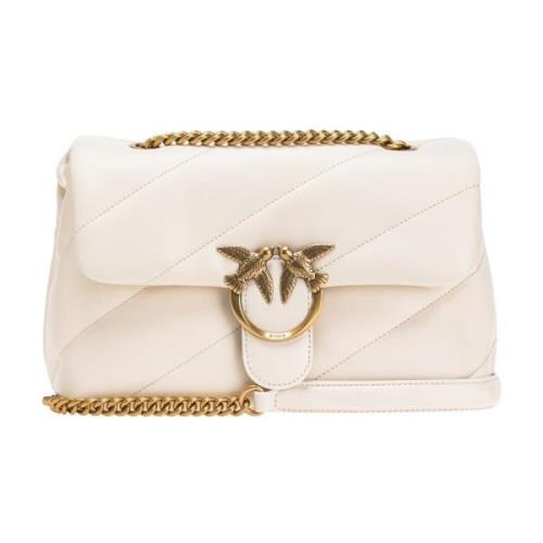 Pinko Love Classic Puff Väska White, Dam