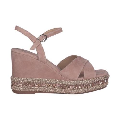 Alma EN Pena Rhinestone Kil Sandal Pink, Dam