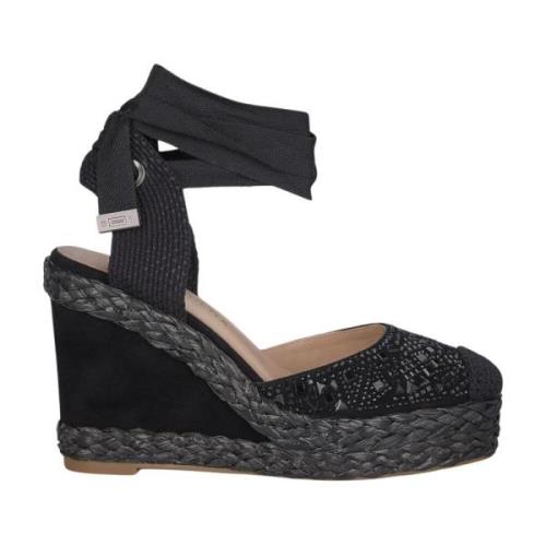 Alma EN Pena Glitter Kilklack Sandal Black, Dam