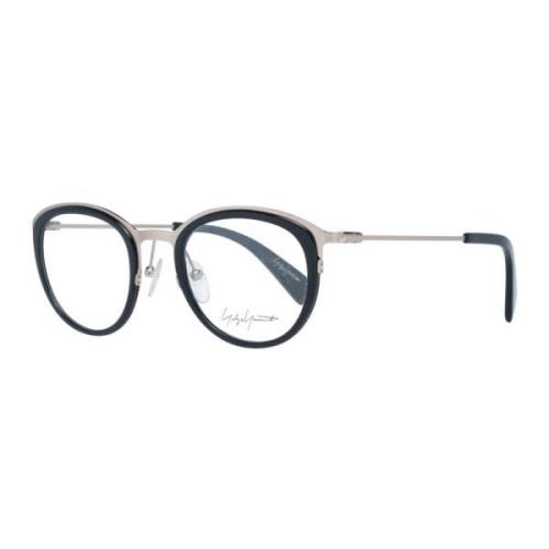 Yohji Yamamoto Svarta Runda Optiska Bågar Black, Unisex