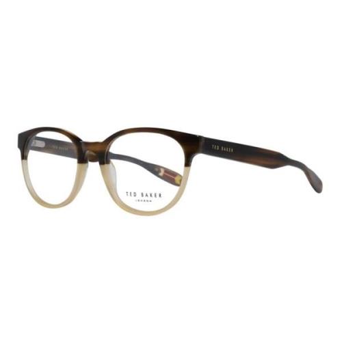 Ted Baker Brun Oval Plastiska Optiska Bågar Brown, Herr