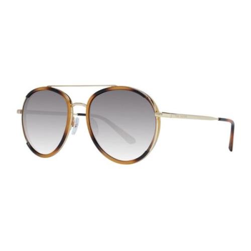 Ted Baker Brun Aviator Solglasögon med Gradientglas Brown, Herr