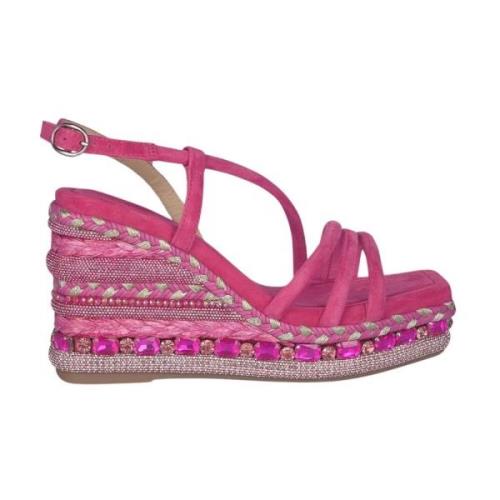 Alma EN Pena Rhinestone Kil Sandal Pink, Dam