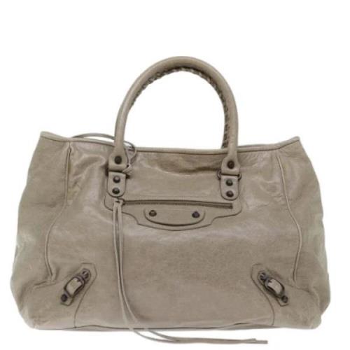 Balenciaga Vintage Pre-owned Laeder balenciaga-vskor Gray, Dam