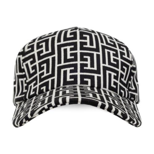 Balmain Baseball Cap Black, Herr