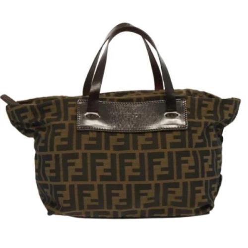 Fendi Vintage Pre-owned Canvas fendi-vskor Brown, Dam