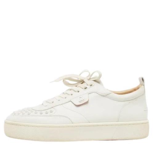 Christian Louboutin Pre-owned Pre-owned Laeder sneakers White, Herr