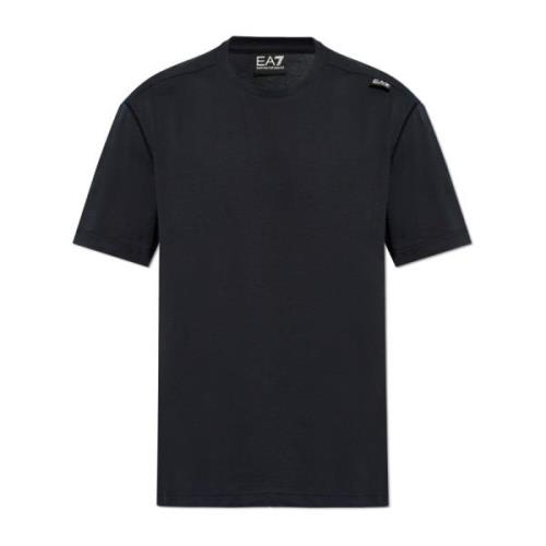 Emporio Armani EA7 T-shirt med logotyp Blue, Herr